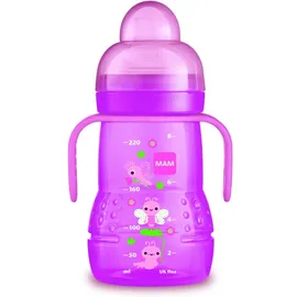 Mam Trainer Πλαστικό Μπιμπερό Μετάβασης σε Ποτηράκι 6m+ Χρώμα:Ροζ 220ml [450]