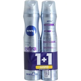 Nivea Extra Strong Styling Spray Σπρέι Μαλλιών 1+1 Δώρο, 2x250ml