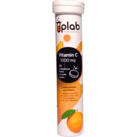 Uplab Vitamin C 1000mg 20 αναβράζοντα δισκία με γεύση Πορτοκάλι
