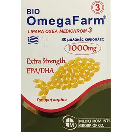 Bio Omegafarm 3 1000mg 30 Κάψουλες