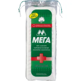 Μέγα 100% Υδρόφιλο Βαμβάκι, 100gr