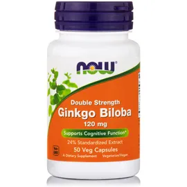 Now Foods Ginkgo Biloba 120 Mg (24 W/Gotu Kola & Eleuthero) Συμπλήρωμα Διατροφής Για Την Μνήμη 50 Κάψουλες