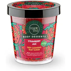 Natura Siberica Organic Shop Body Desserts Strawberry Jam, Απολεπιστικό Για Βαθύ Καθαρισμό, 450ml