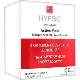 Aidom Hyfac Woman Active Mask Μάσκα Για Θεραπεία Κατά Της Ακμής 15 Φακελάκια