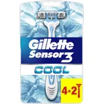 Gillette Sensor 3 Cool - Ανδρικά Ξυραφάκια Μιας Χρήσης  (4+2δωρο) Τεμάχια