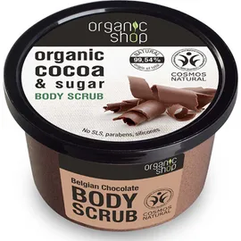 Natura Siberica Organic Shop Cocoa & Sugar Scrub Σώματος Με Βέλγικη Σοκολάτα, 250ml