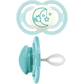 Mam Perfect Night Πιπίλα Σιλικόνης - Λάμπει στο Σκοτάδι 16m+ 1 Τεμάχιο [285S] [Για Αγοράκι]