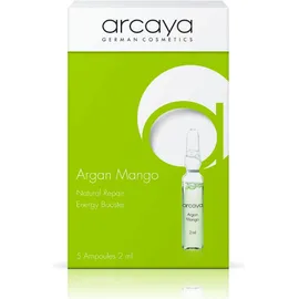 Arcaya Argan Mango Natural Repair Energy Booster, 5 Ampoules x2ml