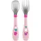 Εικόνα 1 Για Chicco Metal Cutlery Mix & Match Χρώμα:Ροζ - Πράσινο 18m+ Πιρούνι/Κουτάλι 2 Τεμάχια [16102-10]