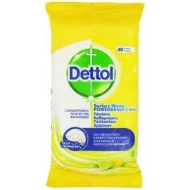 Dettol Power & Fresh Advance Lemon & Lime 40pcs