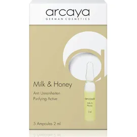 Arcaya Milk - Honey Ampules Αμπούλες Αντιμικροβιακή Δράση Για Λιπαρές Επιδερμίδες 5x2ml