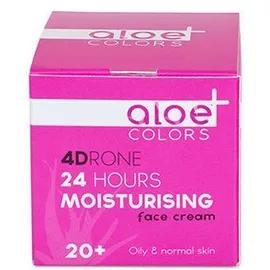 Aloe+ Colors 4DRONE 24H Moisturising Face Cream 20+ Αντιγηραντική Κρέμα Για Λιπαρές - Κανονικές Επιδερμίδες 50ml