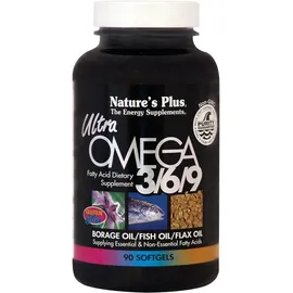 Natures Plus Ultra Omega 3/6/9 1200 mg Συμπλήρωμα Ακόρεστων Ωμέγα Λιπαρών Οξέων, 90 Κάψουλες