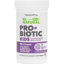Nature's Plus Gi Natural Kids’ Probiotic Berry 30 Μασώμενες Ταμπλέτες