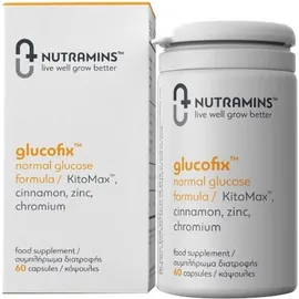 Nutramins Glucofix  Συμπλήρωμα Για Την Ρύθμιση Της Γλυκόζης 60 Κάψουλες