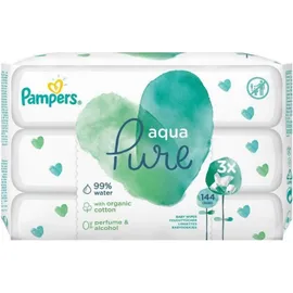Pampers PROMO Pure Aqua Baby Wipes Μωρομάντηλα 3x48 Τεμάχια