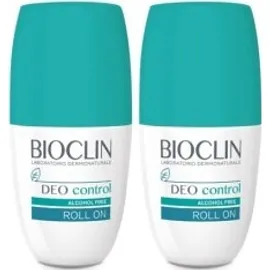 Bioclin Deo Control Alcohol Free Roll On Χωρίς Αλκοόλ 2x50ml 1+1 ΔΩΡΟ