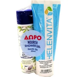 Helenvita PROMO Intensive Hand Cream Χεριών 25ml - Nourish Shower Gel Αφρόλουτρο 50ml