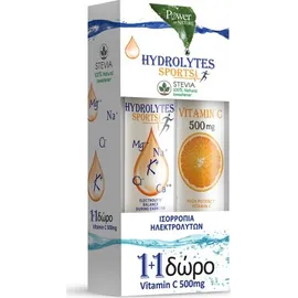 Power Health Hydrolytes + Vitamin C 500mg 2 x 20 αναβράζοντα δισκία