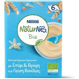 Nestle NaturNes BIO Βιολογικά Δημητριακά με Σιτάρι - Βρώμη Γεύση Βανίλιας 200gr