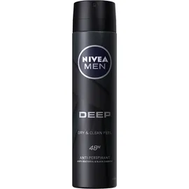 Nivea Men Deep Black Carbon Dry - Clean Feel Ανδρικό Spray Με 48h Προστασία 150ml
