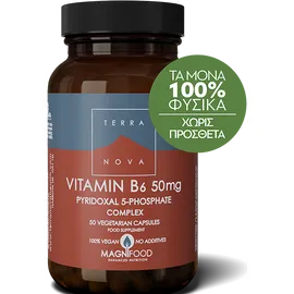 Terranova Vitamin B6 50mg (P 5-P) Συμπλήρωμα Για Το Νευρικό Σύστημα 50 Κάψουλες