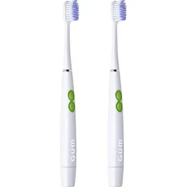 Gum Activital Sonic Battery Soft Λευκή Οδοντόβουρτσα Με Μπαταρία 4100 1+1 ΔΩΡΟ