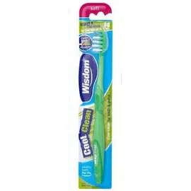 Wisdom Cool Clean Teen Toothbrush Soft Οδοντόβουρτσα Μαλακή Για Παιδιά 14 Ετών+ Χρώμα:Πράσινο 1 Τεμάχιο