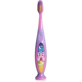 Wisdom Step By Step Toothbrush 3-5 Ετών+ Παιδική Οδοντόβουρτσα Μαλακή Χρώμα:Μωβ 1 Τεμάχιο