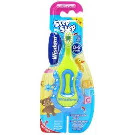 Wisdom Step By Step Super Soft Toothbrush 0-2 Ετών Παιδική Οδοντόβουρτσα Πολύ Μαλακή Χρώμα:Λαχανί 1 Τεμάχιο