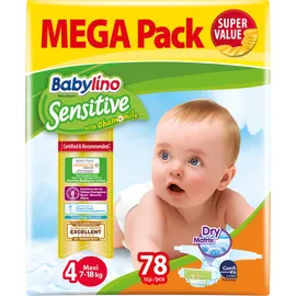 Πάνες Babylino Sensitive With Chamomile No4 [7-18kg] Mega Pack 78 Τεμάχια