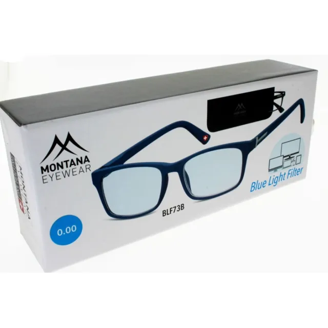 Montana Eyewear Blue Light Filter PC Protection Dark Blue +0,00 Γυαλιά  Ανάγνωσης Με Φίλτρο Μπλε Φωτός [BLF73B] - Fedra