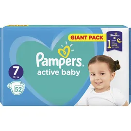 Pampers Active Baby Μέγεθος 7 (15+Kg) 52 Πάνες