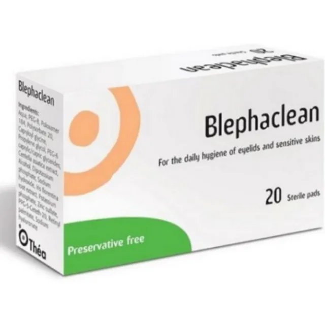 Thea Blephaclean Eye Pads Αποστειρωμένες Κομπρέσες Για Τα Μάτια 20 Τεμάχια  - Fedra