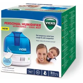 Vicks Personal Humidifier Ultrasonic Cool Mist [VUL505E4] Ατομικός Υγραντήρας Υπερήχων 1 Τεμάχιο