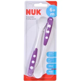 Nuk Easy Learning 6m+ Κουτάλι Φαγητού σε χρώμα μωβ 2 τμχ