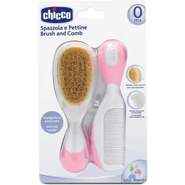 Chicco Brush & Comb 0m+ Χρώμα Ροζ 2 τμχ (H03-06569-10)