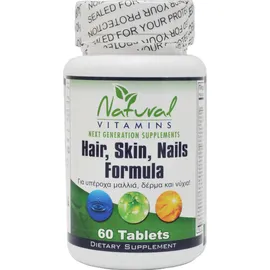 Natural Vitamins HAIR, NAIL & SKIN COMPLEX 60caps