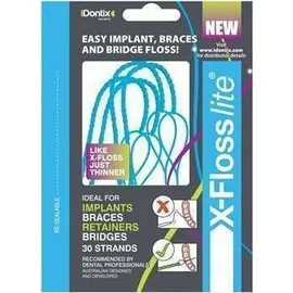 iDontix Blue X-Floss Lite Οδοντικά Νήματα 30τεμ