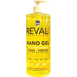 Intermed Reval Plus Antiseptic Hand Gel Lemon Αντιμικροβιακό Τζελ Χεριών 1Lt