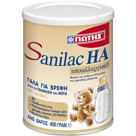 Γιώτης Sanilac HA Υποαλλεργικό Γάλα από τη Γέννηση & Μετά 400gr