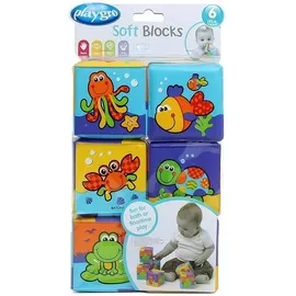 Playgro Soft Blocks Μαλακά Τουβλάκια 6 Τμχ