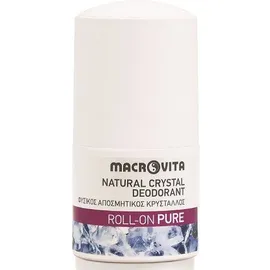 Macrovita Φυσικός Αποσμητικός Κρύσταλλος Roll-On Άρωμα Pure, 50ml