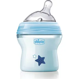Chicco Μπιμπερό πλαστικό Natural feeling 150ml θηλή σιλικόνης 0+ Chicco blue Α60-80811-21
