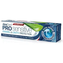 Optima AloeDent Pro Sensitive Enamel & Cavity Protection Οδοντόκρεμα με Φυσικά Άλατα Καλίου & Φθόριο, 75ml