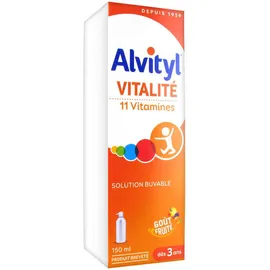 Alvityl Vitalite 11 Vitamins Syrup, Πολυβιταμινούχο σιρόπι συμπλήρωμα διατροφής για παιδιά, 150ml