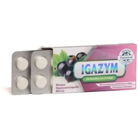 Igazym Black Currant & Mint Pastillies 20 τεμ (Παστίλιες για το Λαιμό - Γεύση Μαύρου Φραγκοστάφυλου και Μέντας)