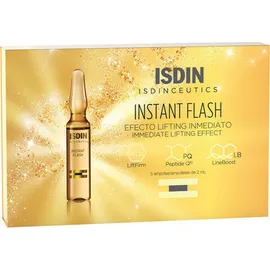 Isdin Isdinceutics Instant Flash - Άμεσο Εφέ Λίφτινγκ με Πεπτίδιο Q10 και Ισχυρή Αντιγηραντική Δράση, 5x2ml
