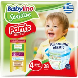 Babylino Sensitive Pants Unisex Monthly Pack No4 Maxi (7-13kg) 28 πάνες