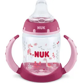 Nuk First Choice Μπιμπερό Εκπαίδευσης με Ρύγχος Σιλικόνης 6-18m σε Ροζ Χρώμα, 150ml 10.743.793